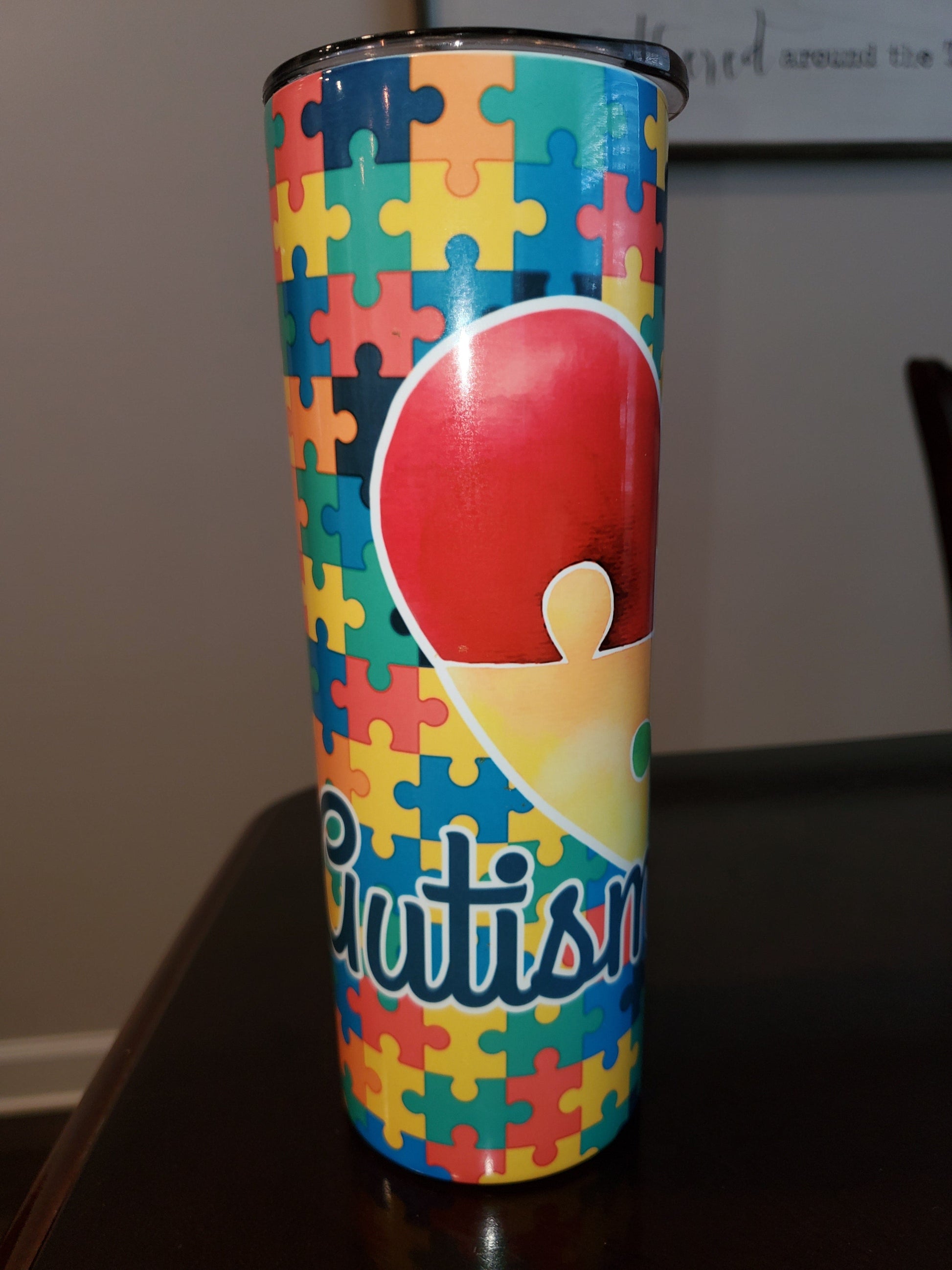 MPRESS Drink ware 20oz tumbler Autism Mom Cup Tumbler
