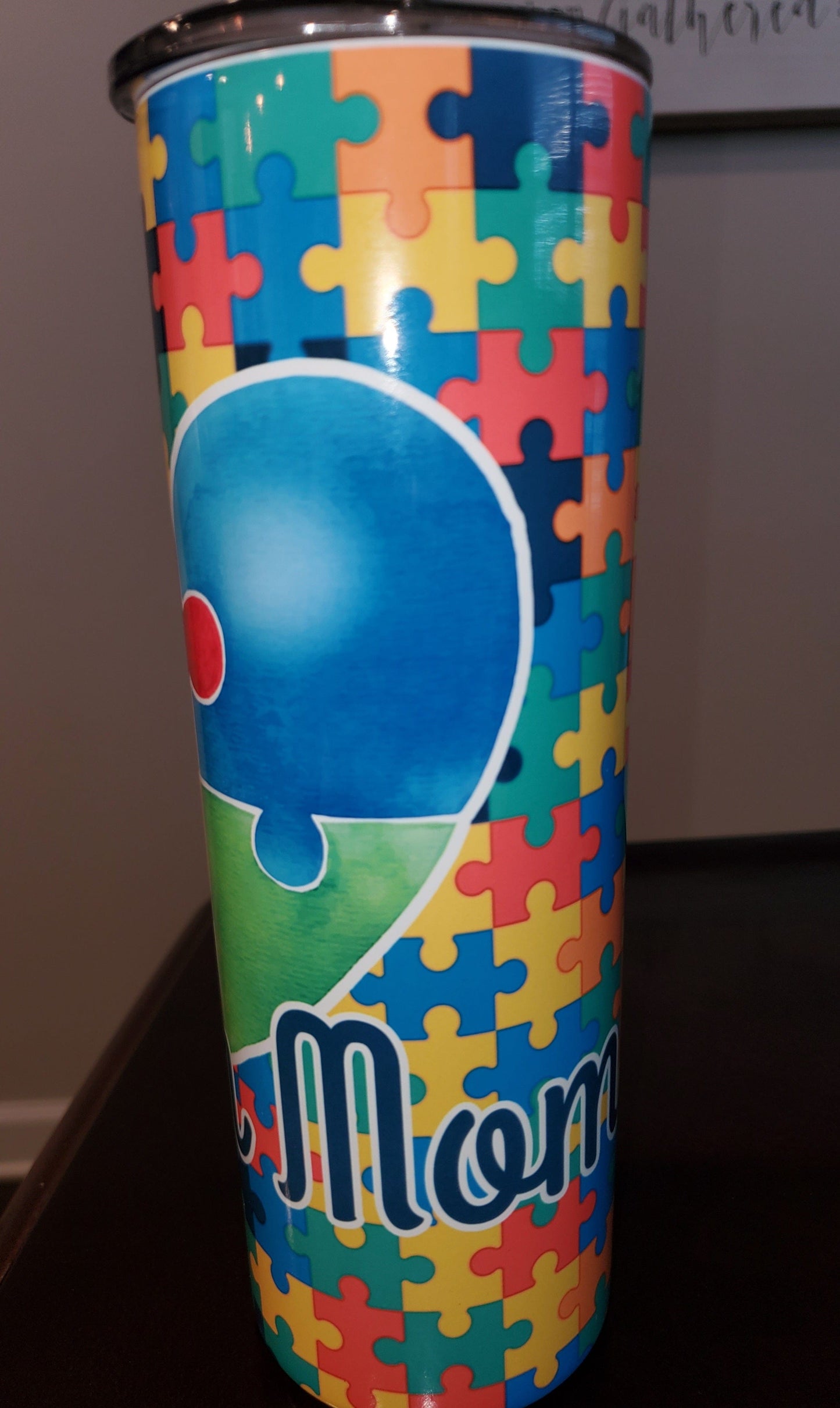 MPRESS Drink ware 20oz tumbler Autism Mom Cup Tumbler