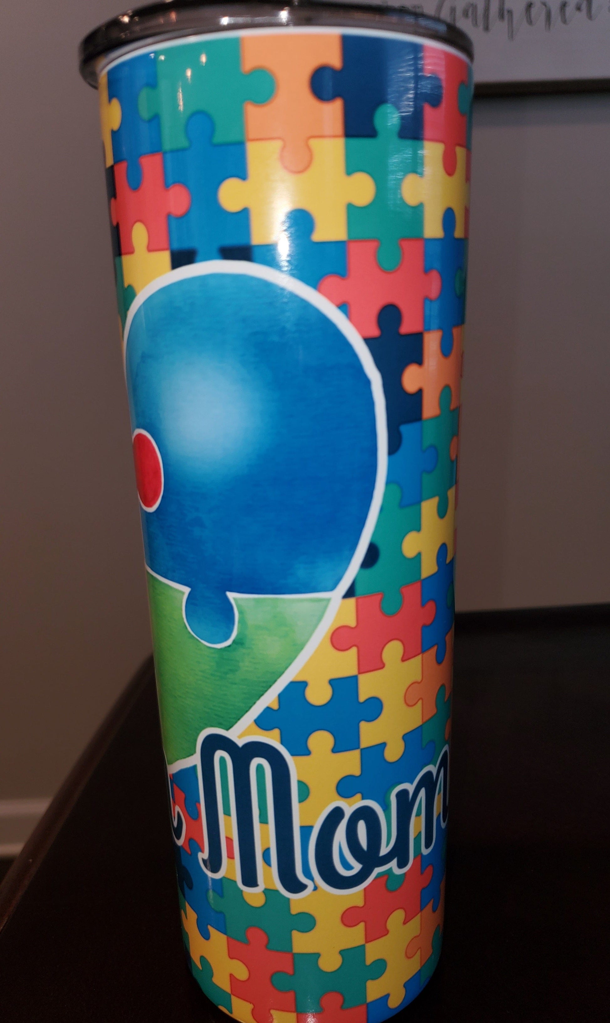MPRESS Drink ware 20oz tumbler Autism Mom Cup Tumbler
